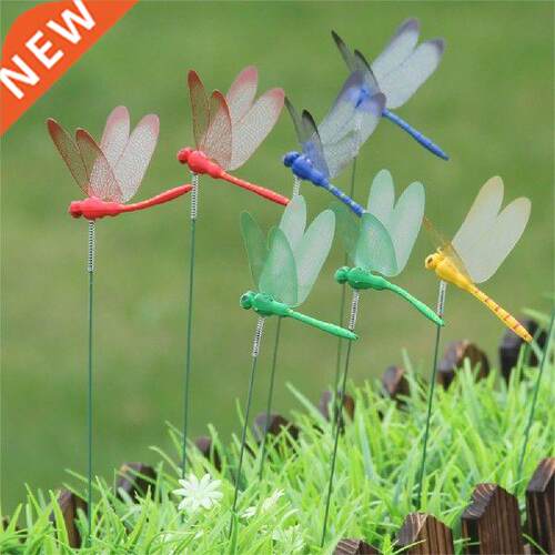 10PCS Dragonflies Garden Yard Planter Colorful Whimsical