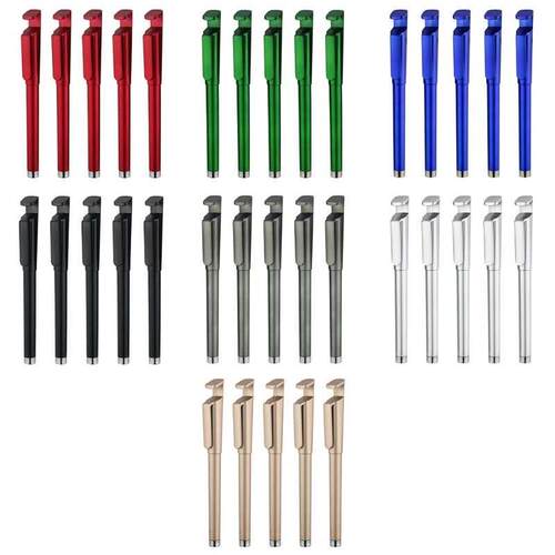5 Pack 3-in-1 Refillable Gel Pen with Phone Hoder/QR Code Fu
