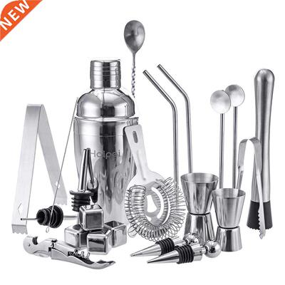 HAIPEI 22pcs Mojito Cocktail Bar Shaker Mixer Maker Muddler