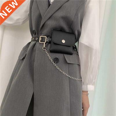 Women Fashion Waist Pack PU Fanny Pack Simple Women's Gift B
