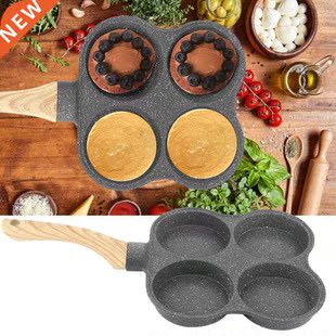 New Four-hole Frying Pot Pan Thickened Omelet Pan Non-stick