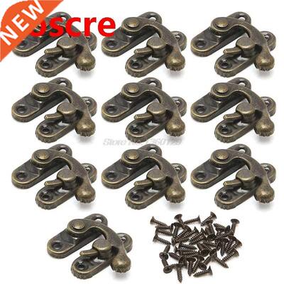 10x Antique Metal Catch Curved Buckle Horn Lock Clasp Hook G