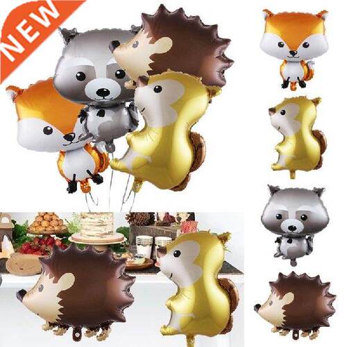 1Pcs Party Decoration Animal Balloons Raccoon Hedgehog Fox