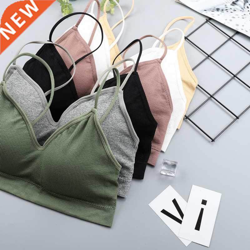 CHRLEISURE Elastic Gathering Bralette Push Up Bra Summer Ant