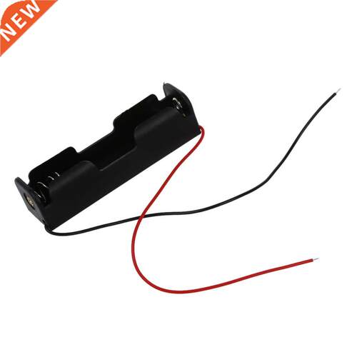 Storage Case Box Holder for 1 x 18650 with 6 Wire Lead Black
