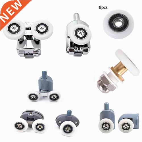 8PCS Castors kit for shower cabin doors wheel 2 25 27mm