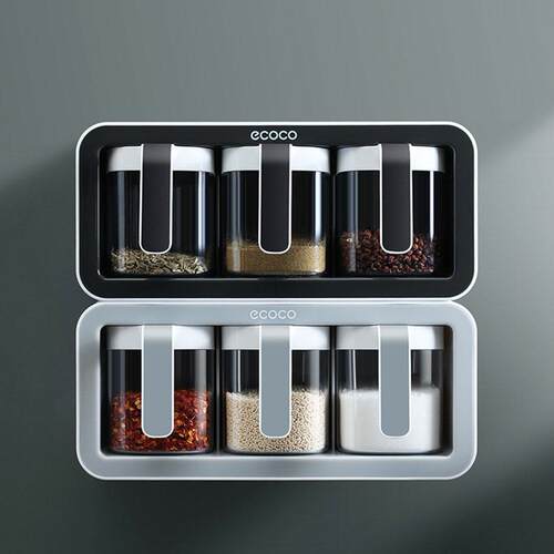 High Quality Wall Mount Spice Rack Organizer Sugar Bowl