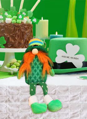 St. Patrick	s Day Tomte Gnome Plush Doll Gnome Elf