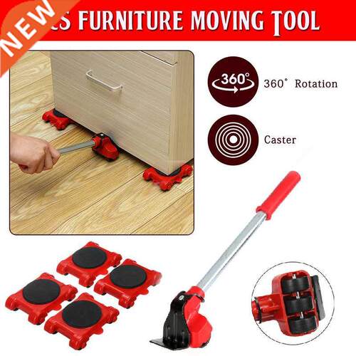 5Pcs Portable Furniture Mover Transport Lifter Tool Set