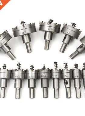 13pcs Carbide Tip HSS Drill Bits Saw Set Wood Drilling Hole