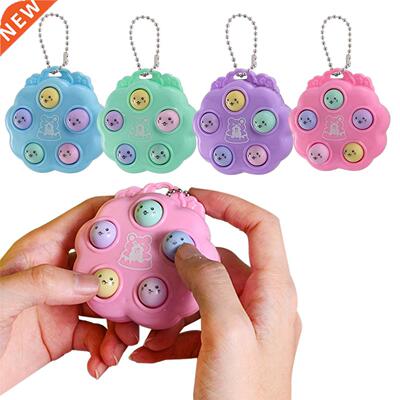NEW kawaii fidget toys whack a mole keychain Simple Dimple f