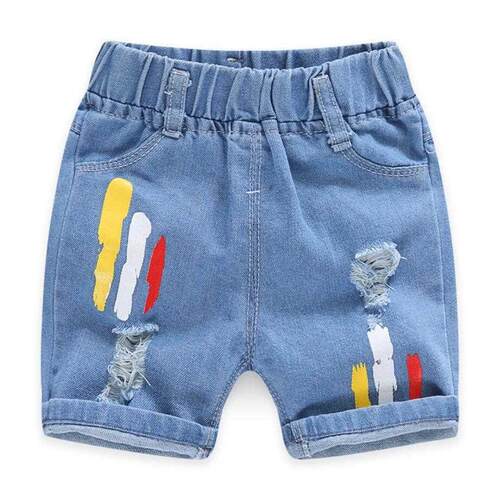 2021 Summer Children Cotton Denim Jeans Shorts For Boys Jean