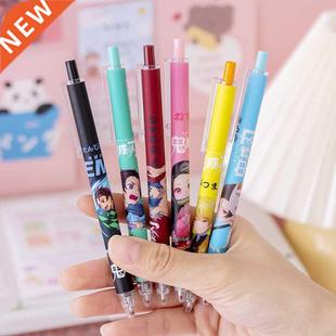 6Pcs/Set Demon Slayer Kimetsu No Yaiba Gel Pen Cute Anime 0.
