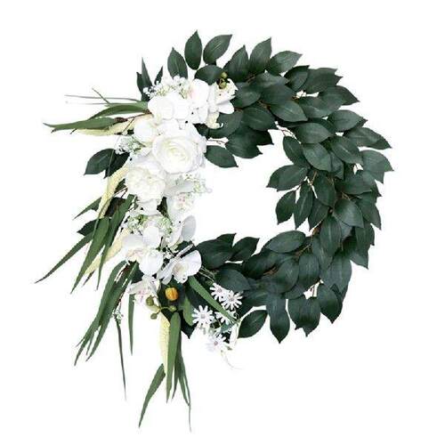Artificial Phalaenopsis Wreath Christmas Wreath For Front
