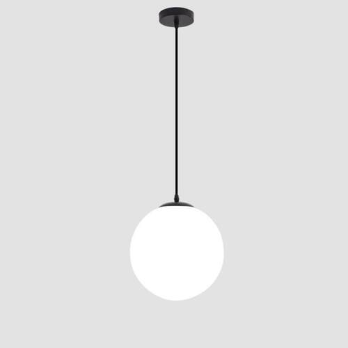 Gold/Black Glass Ball Pendant Lights White Globe Hanging Lam