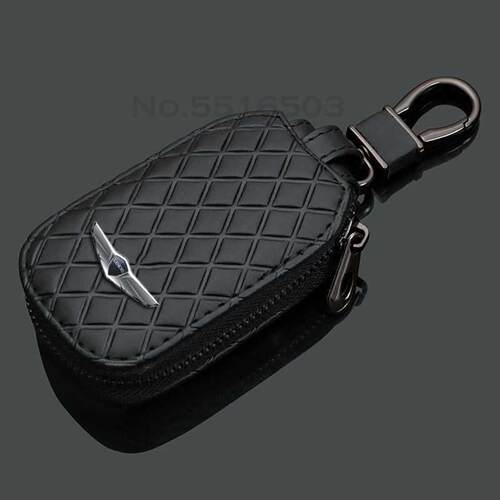 Leather Key Case For Hyundai Genesis Coupe Tiburon Picanto I