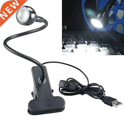 USB LED Desk Reading Lamp Clip On Bed Beside Study Table Lig