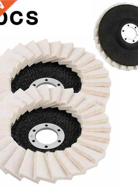 1Pc/2Pcs/5Pcs 5Inch 125mm Round Polishing Wheel Felt Wool Bu