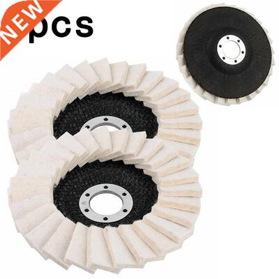 1Pc/2Pcs/5Pcs 5Inch 125mm Round Polishing Wheel Felt Wool Bu