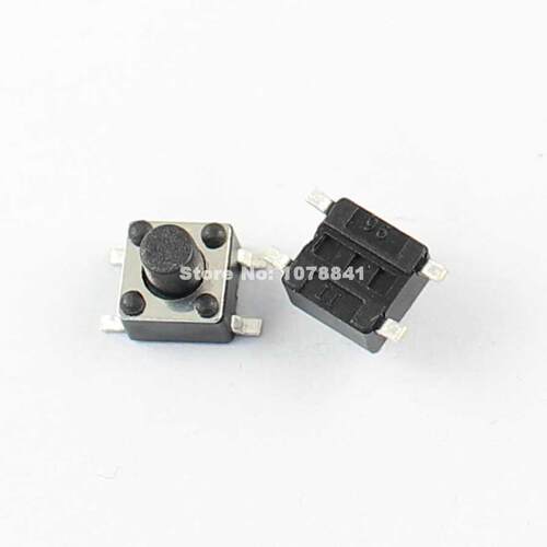 100 Pcs Button Switch 4 Pin SMT SMD 4.5x4.5x5mm