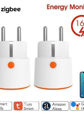 16A Zigbee / WiFi Smart Plug Socket With Power Energy