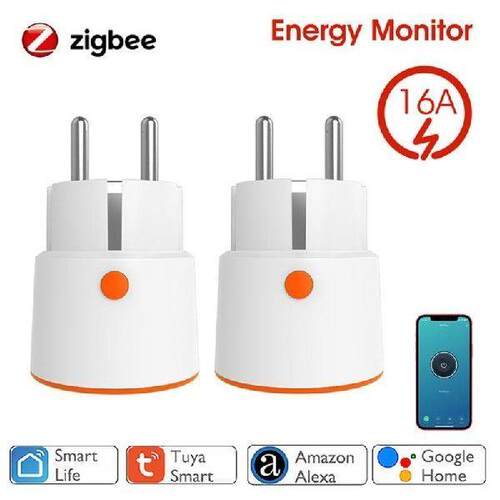16A Zigbee / WiFi Smart Plug Socket With Power Energy