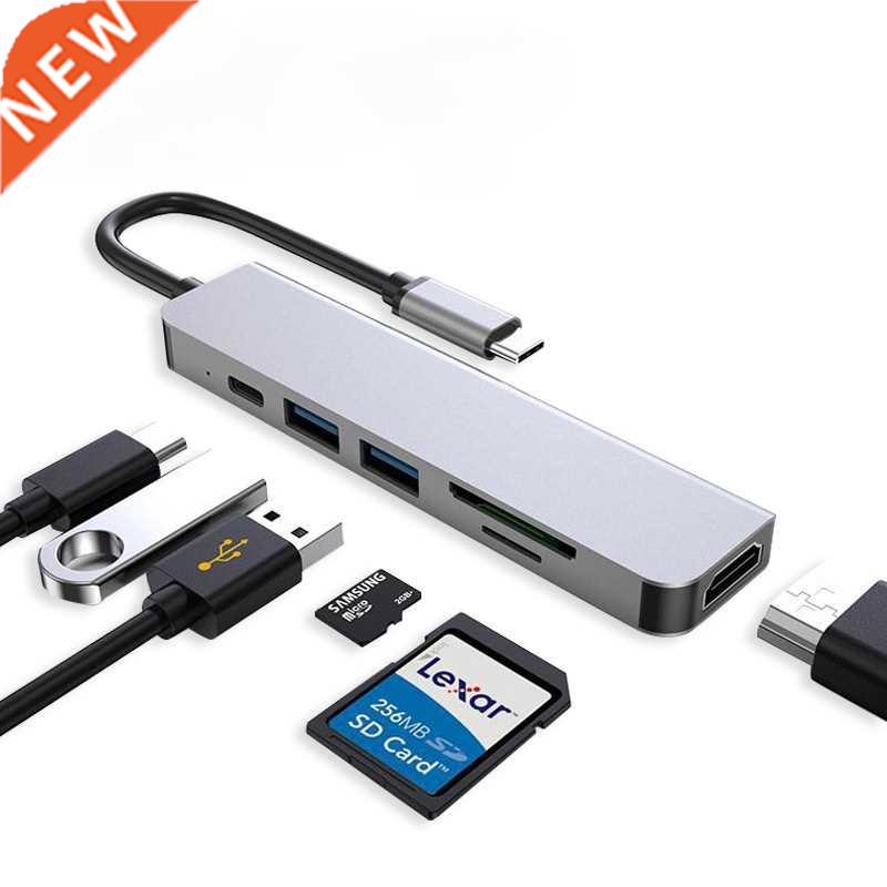 USB C HUB Type C 3.0 Multi Splitter 4K HDMI-Compatible Adapt