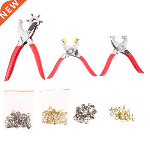 128pcs Puncher Heavy Duty Leather Revolving Hole Punch Hand