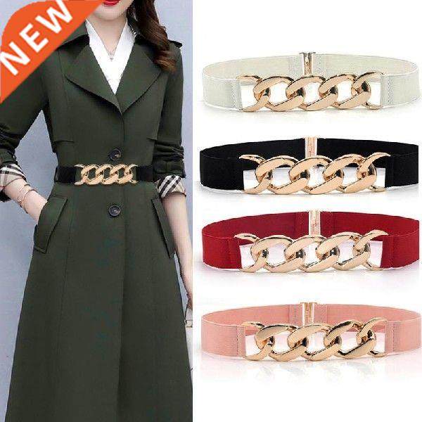 Elastic Belt For Women Female Waist Belts High Quality Gold