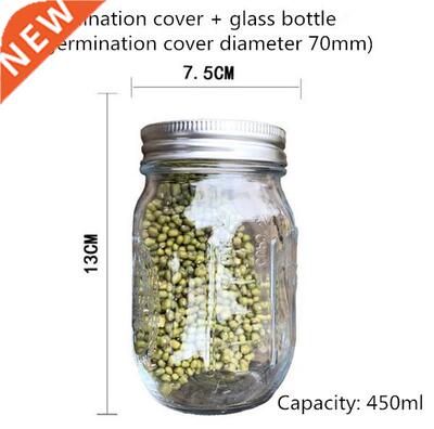 1Set Seed Sprouter Germination Cover Kit Sprouting Mason Jar