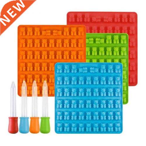 50-Cavity Cartoon Silicone Bear Mold Fondant Cake Mold