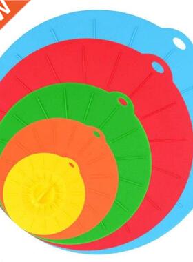 5Pcs/Set Silicone Lids Bowl Food Cover Heat Resistant