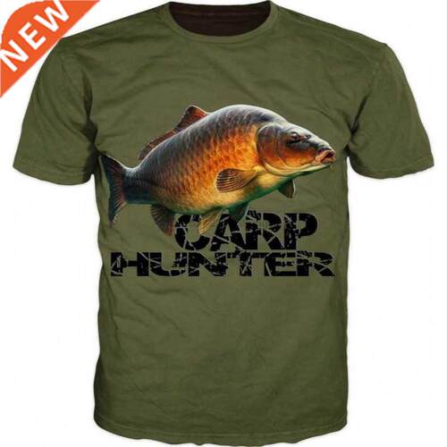 Men's and women's 3D fish print T-shirt casual sports breath