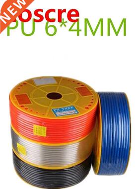 PU6*4 5M/lot OD 6mn ID 4mm pu pipe Pneumatic hose for air co