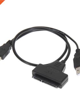 Dual USB 2.0 to 7+15 22Pin SATA CD DVD Rom SATA22Pin 2.5 inc