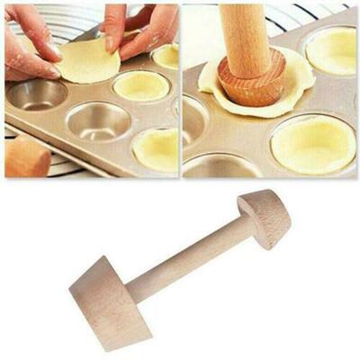 1PC Wooden Egg Tart Bottom Mould Double Headed  Egg Tart