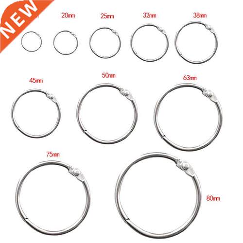 High Quality 2/3/5/10Pcs Metal Ring Binder 15 - 80mm DIY Alb