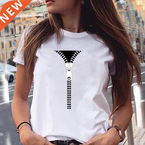 Women T-shirts 90s Funny Printing Sweet New Graphic Print Fe