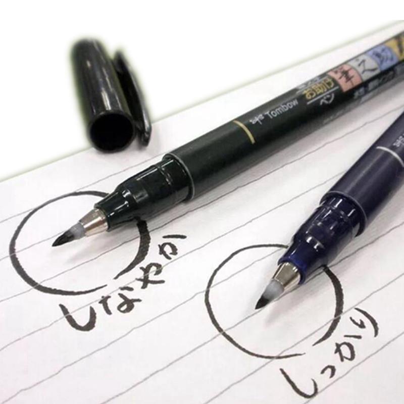 1 Pcs Tombow Calligraphy Brush Pen Practise Calligraphy Mark