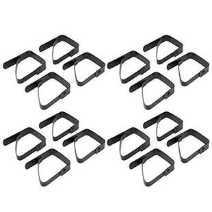 16 Pcs Black Black Tablecloth Clip Tablecloth Fixing Clip 5X