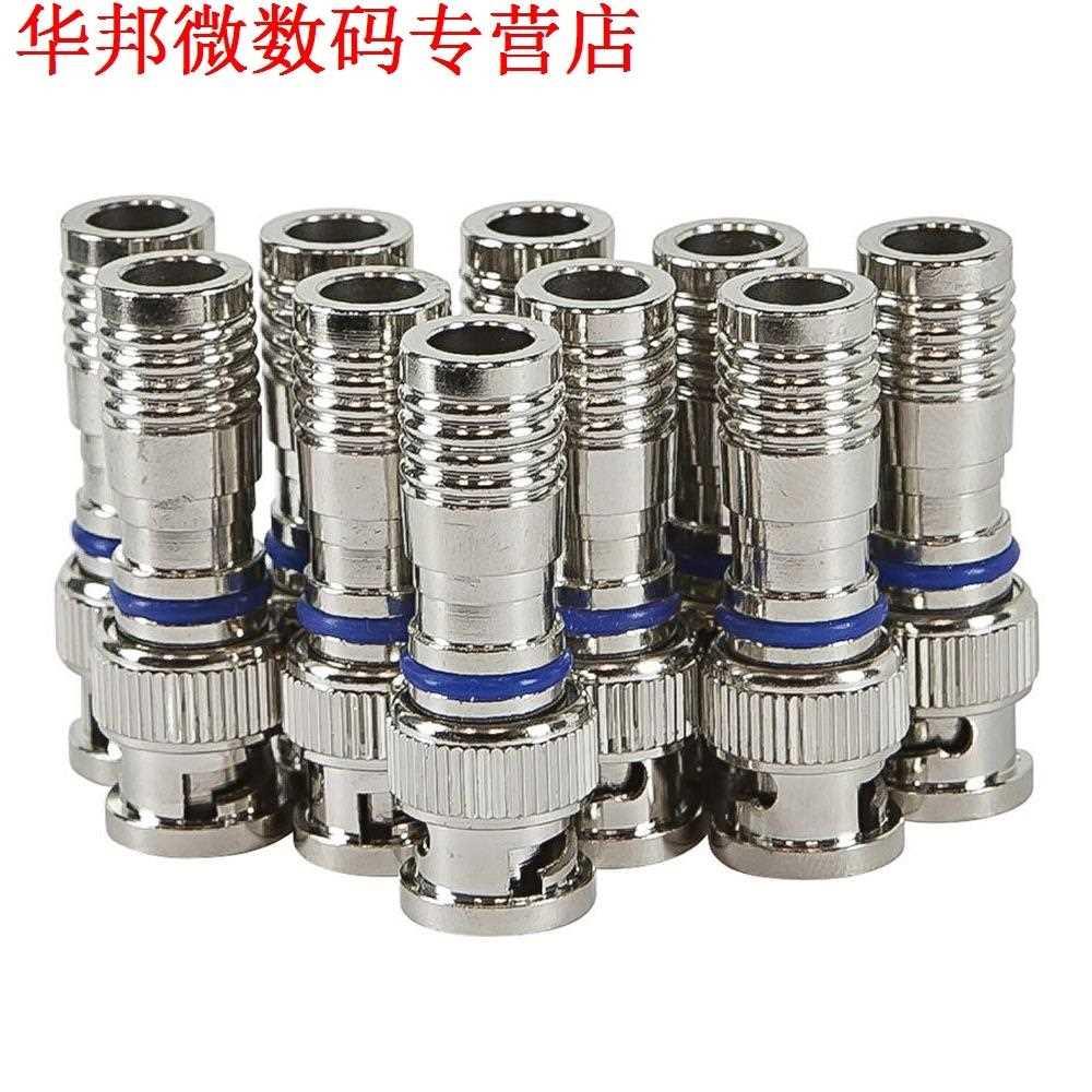 10pcs CCTV Mannelijke BNC Compressie Connector RG59 Coax Kab