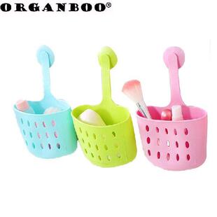 ORGANBOO 1PC Sucker sink sponge hanging shelf plastic drain