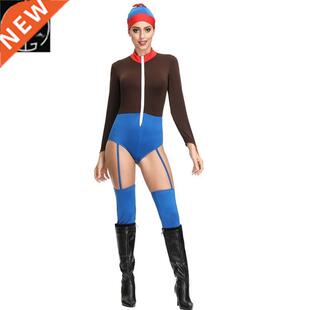 stretch tights with suspenders nd leg covers dult cosply