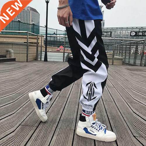 Streetwear Hip hop Joggers Pants Men Loose Harem Pants Ankle