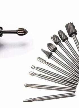 6/10pcs HSS Titanium Dremel Routing Wood Rotary Milling Rota