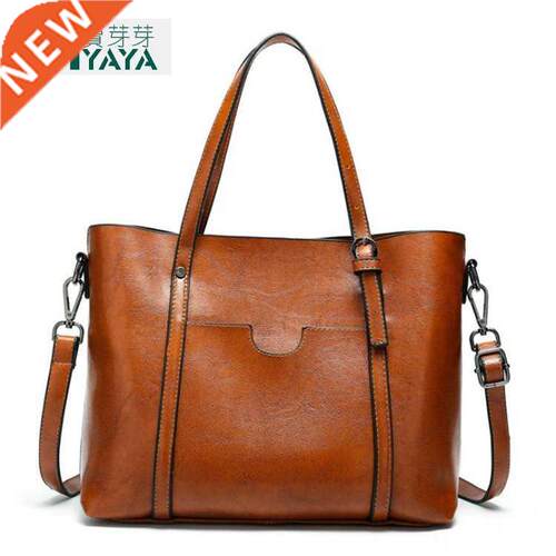 women pu leather single shoulder bag ladies retro handbag