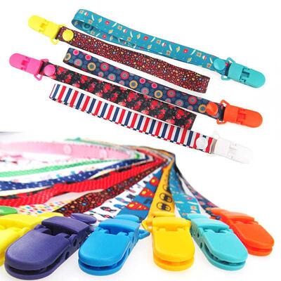 1pcs Adjust Baby Pacifier Clip Chain Ribbon Dummy Holder Chu