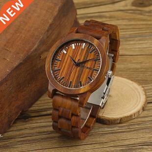 relogio masculino BOBO BIRD Wooden Men Wood Male Quartz Wr