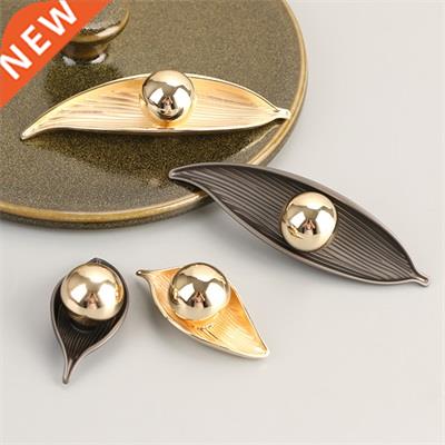 Creative Pearl Leaf Knob Handle Drawer Wardrobe Cabinet