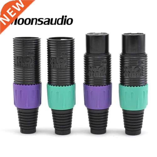 4pcs XLO Reference 24K gold plated XLR plug Balance jack for
